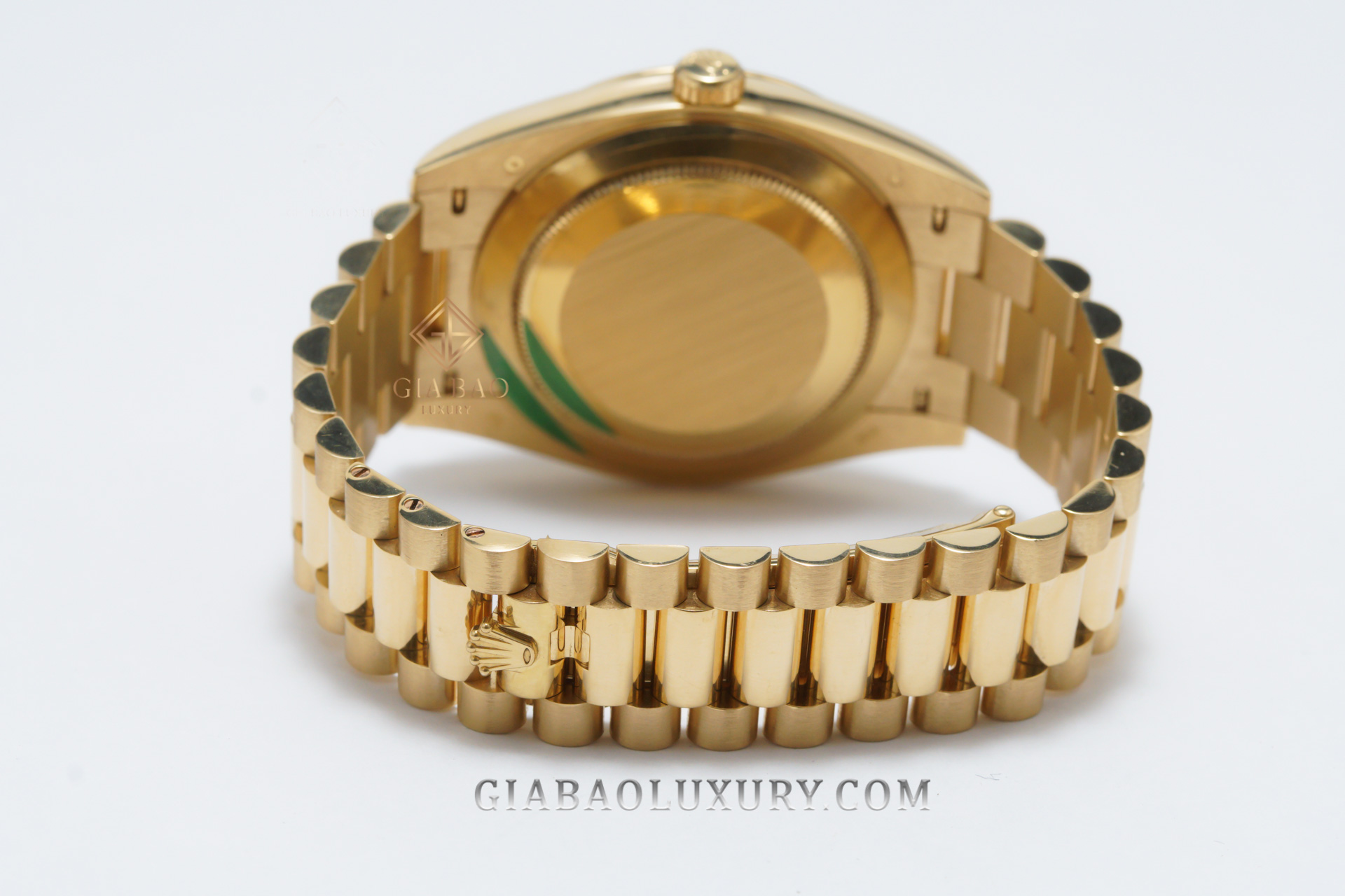 Đồng Hồ Rolex Day-Date 40 228238 Mặt Số Vàng Champagne Nạm Kim Cương (Like New)