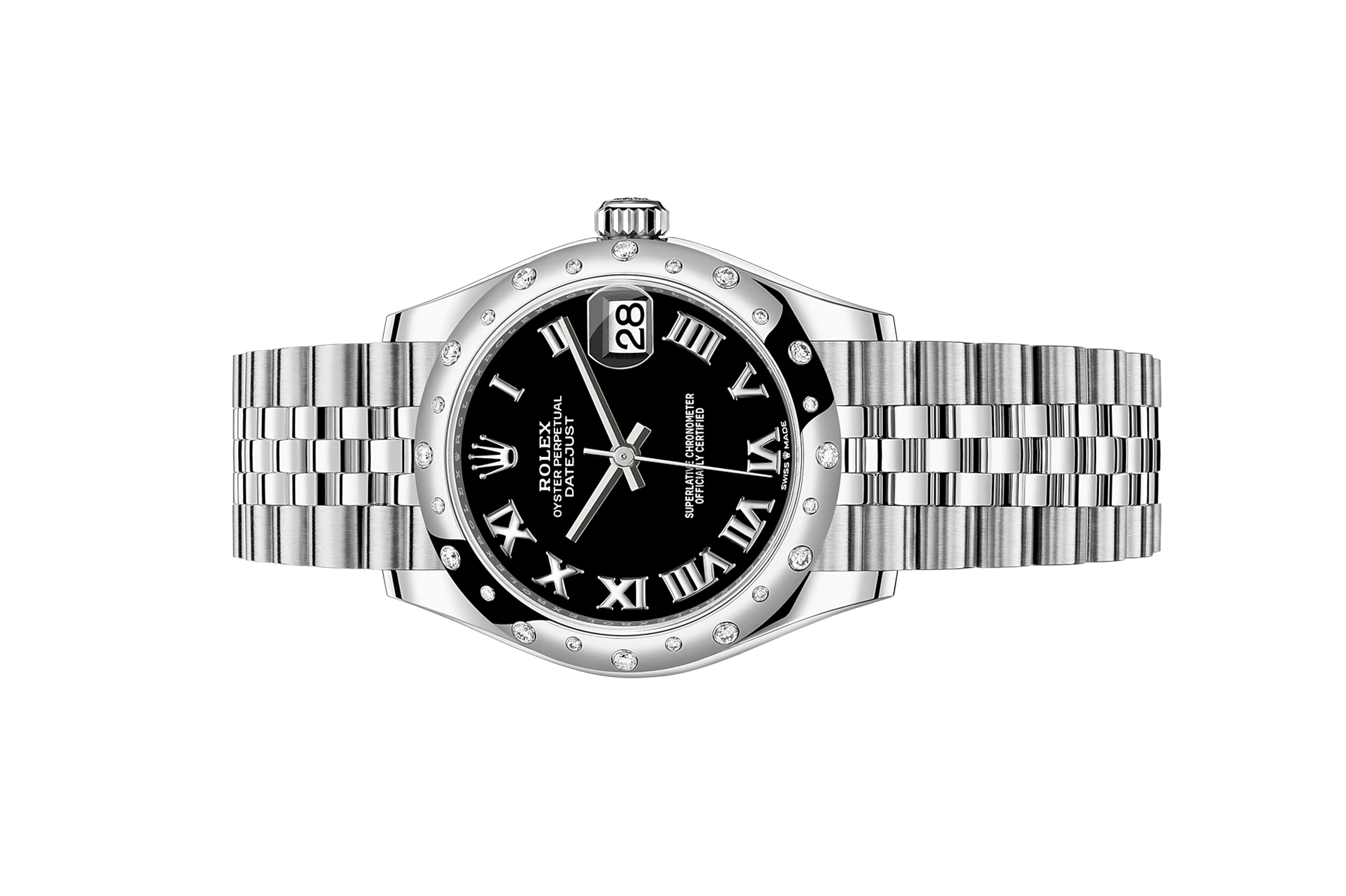 Đồng Hồ Rolex Datejust 31 278344RBR Mặt Số Đen Cọc Số La Mã