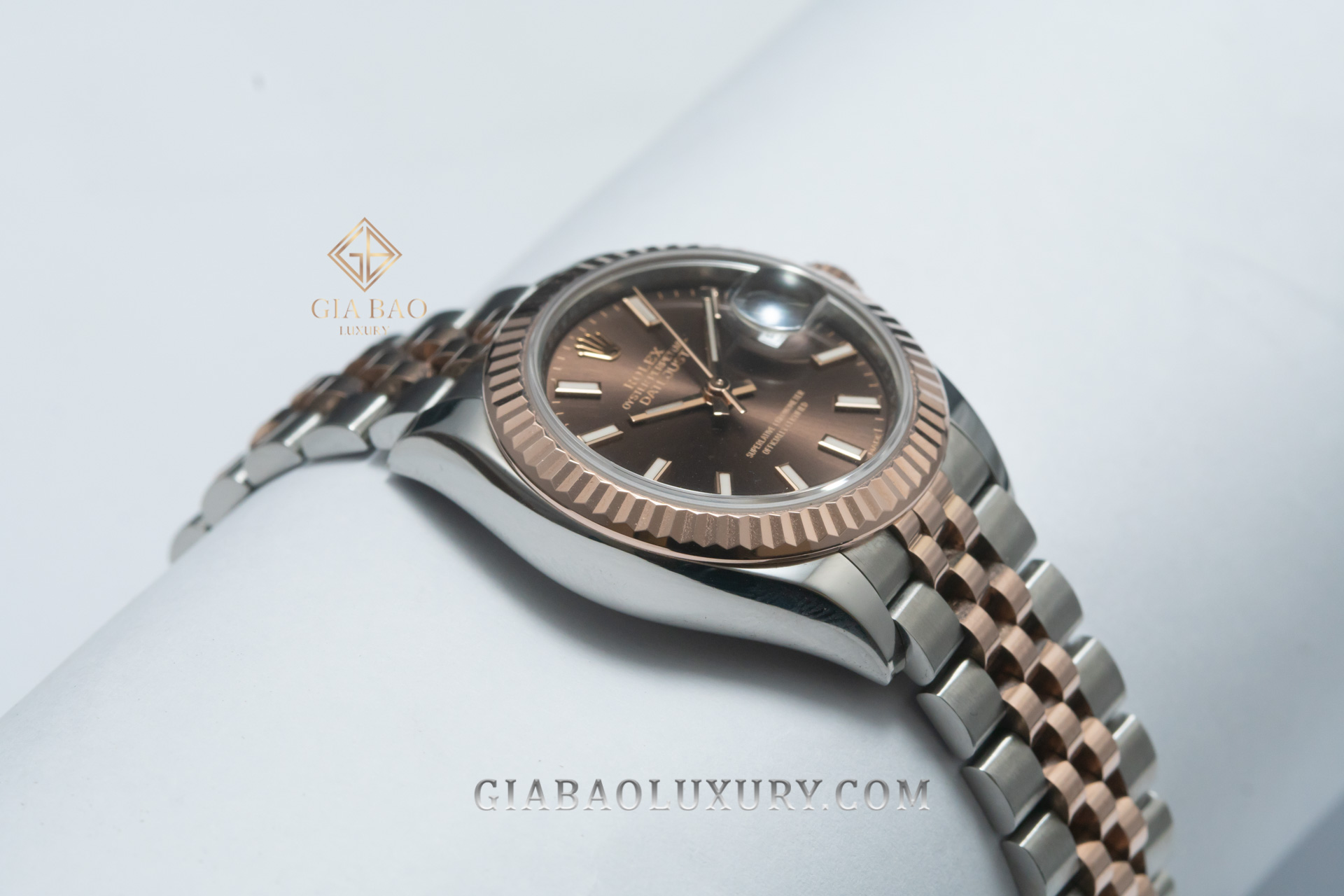 Đồng Hồ Rolex Lady-Datejust 279171 Mặt Số Chocolate Cọc Số Dạ Quang