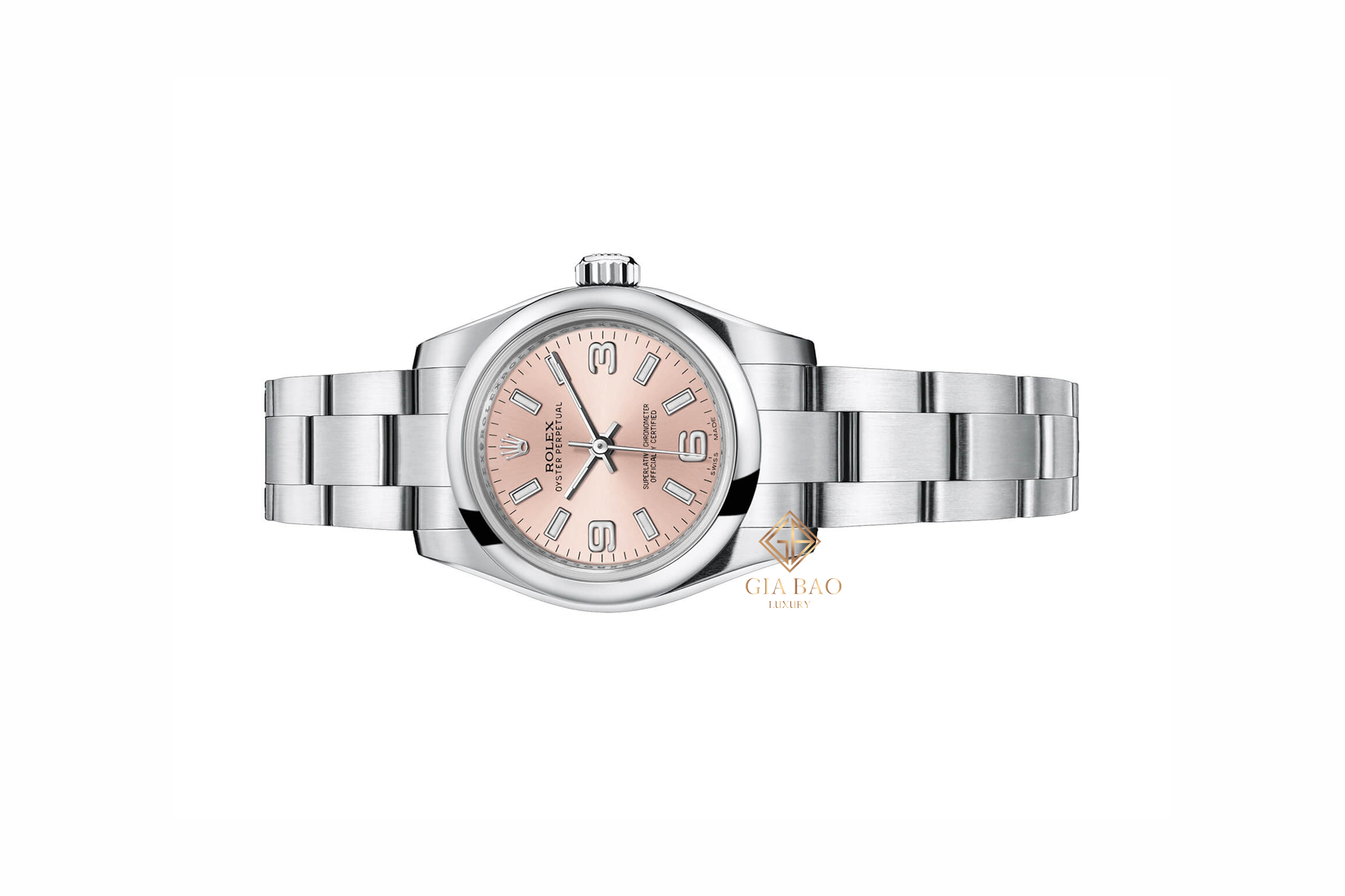 Đồng Hồ Rolex Oyster Perpetual 26 176200 Mặt Số Hồng