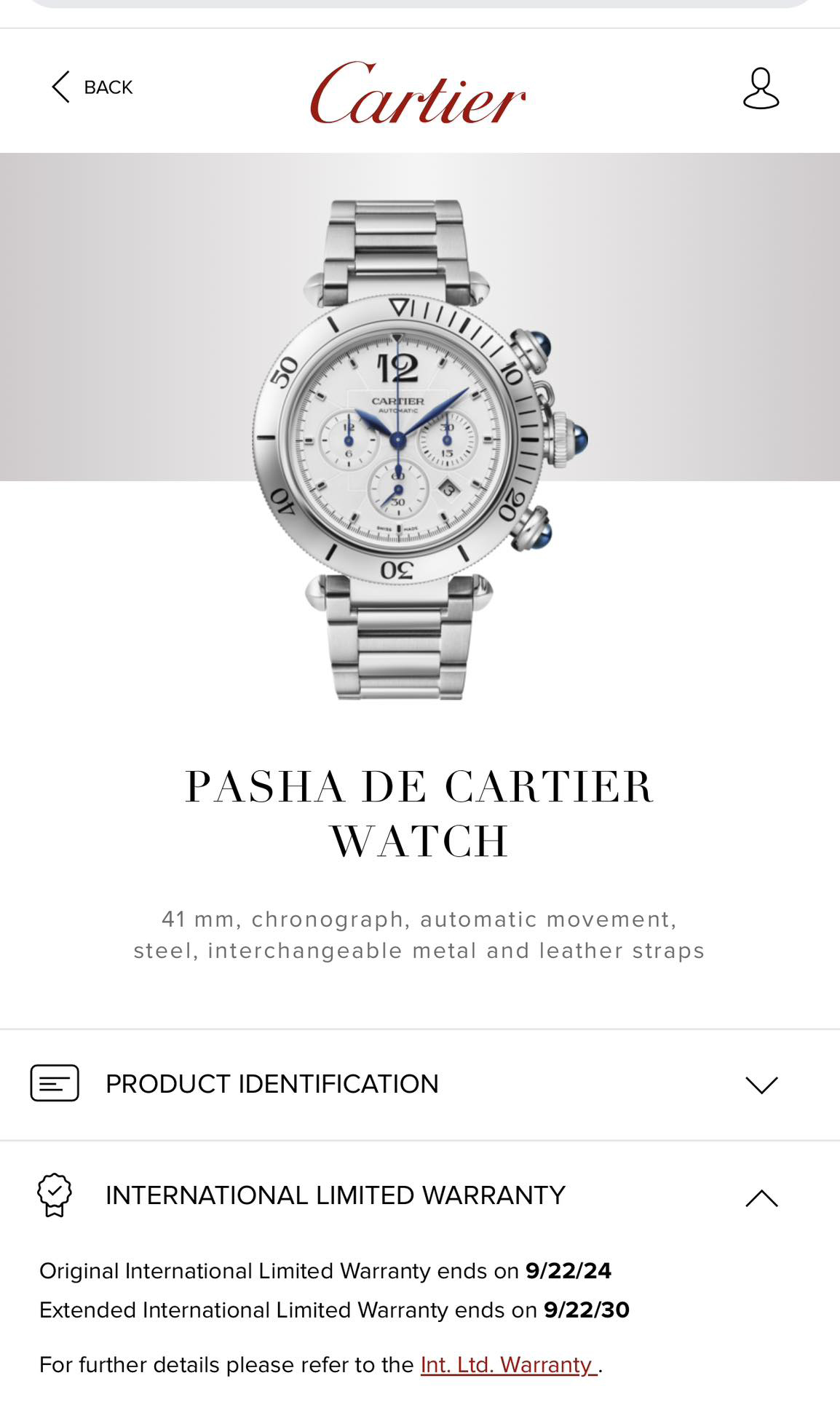 Đồng Hồ Cartier Pasha De Cartier WSPA0018