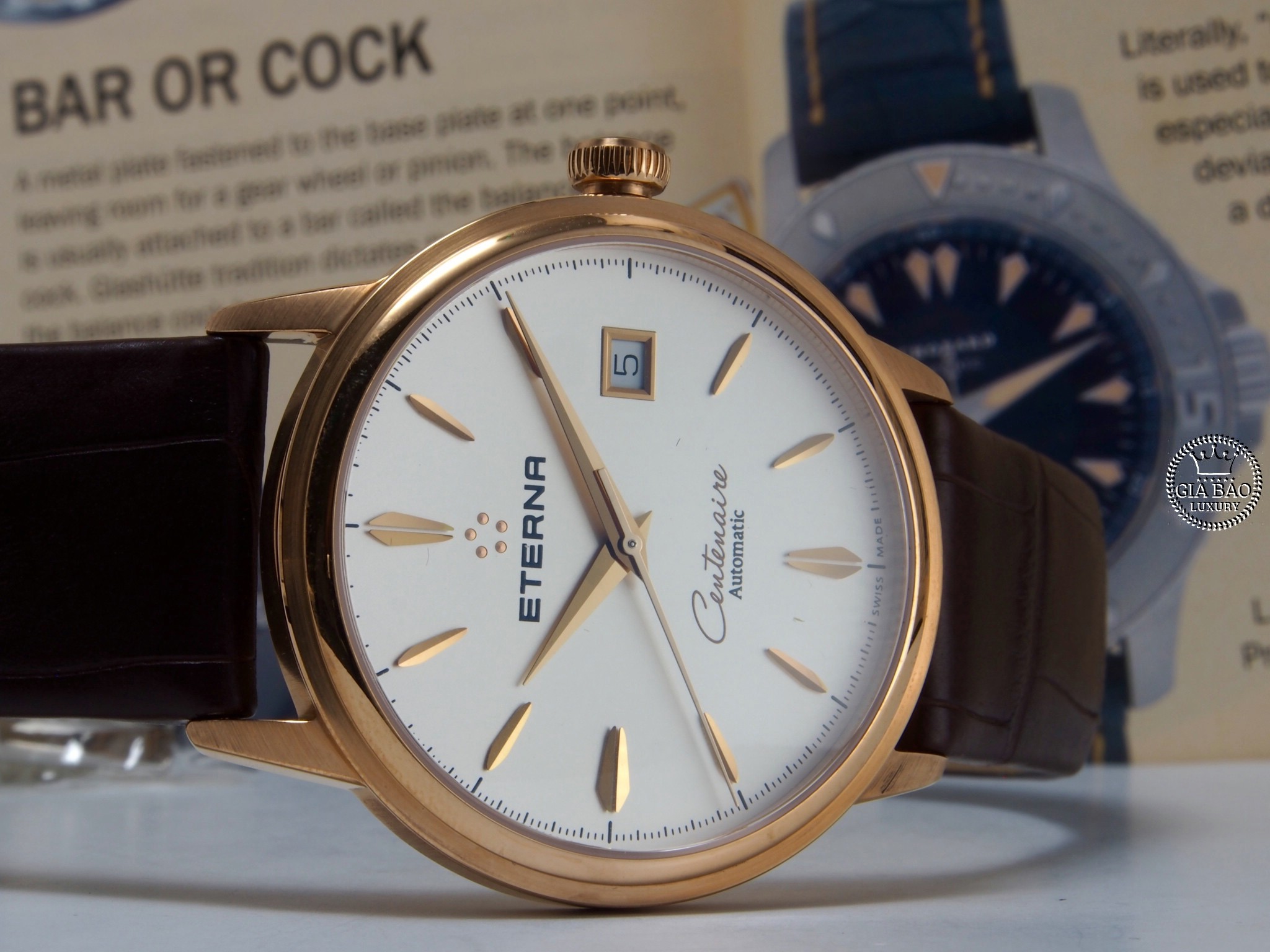 Đồng Hồ Eterna Men's 2960.69  'Heritage Centenaire' Rose Gold Automatic