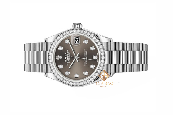 Đồng Hồ Rolex Datejust 31 278289RBR Mặt Số Xám Nạm Kim Cương