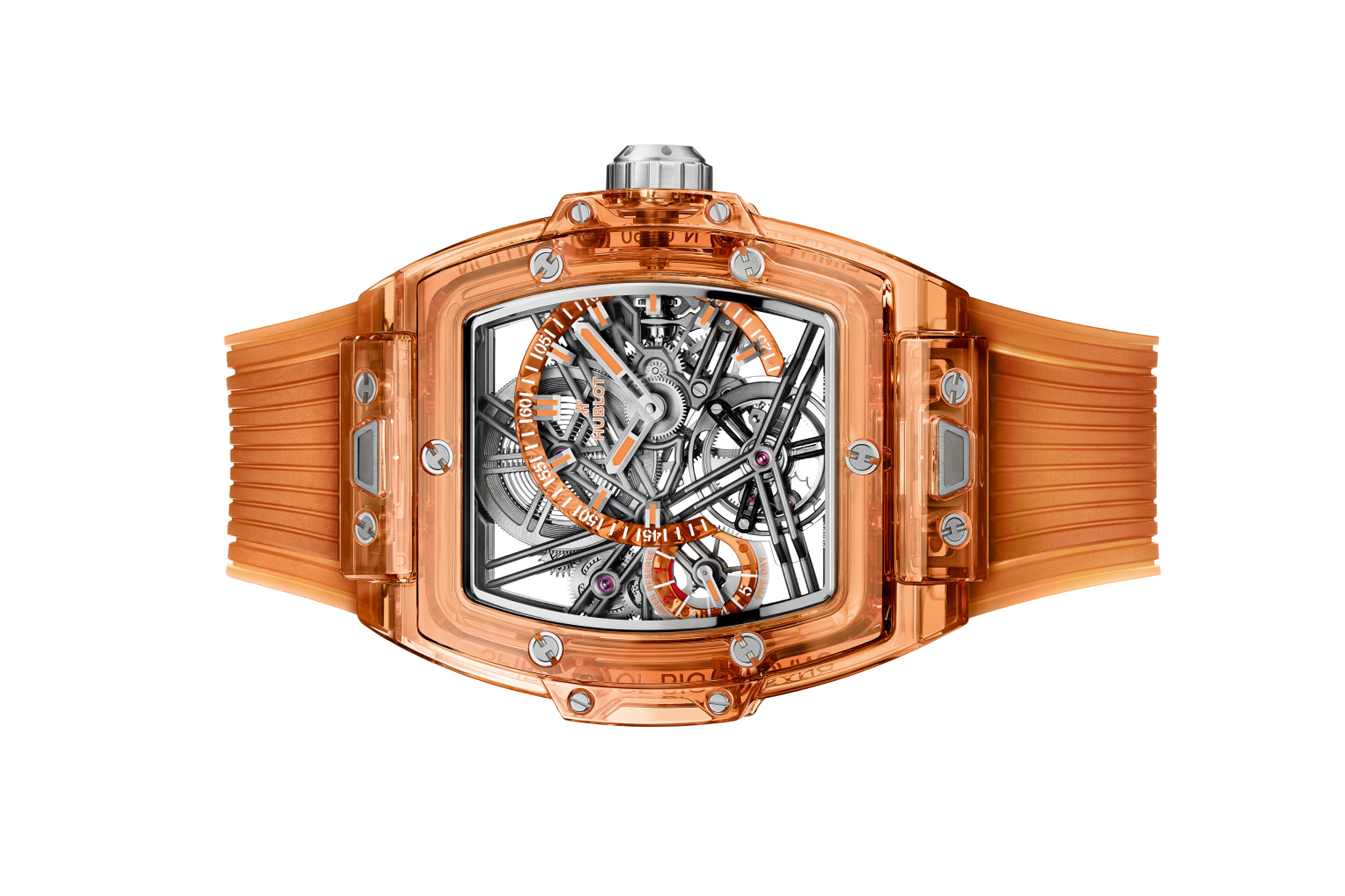 Đồng Hồ Hublot Spirit of Big Bang Tourbillon Orange Sapphire 645.JO.0120.RT