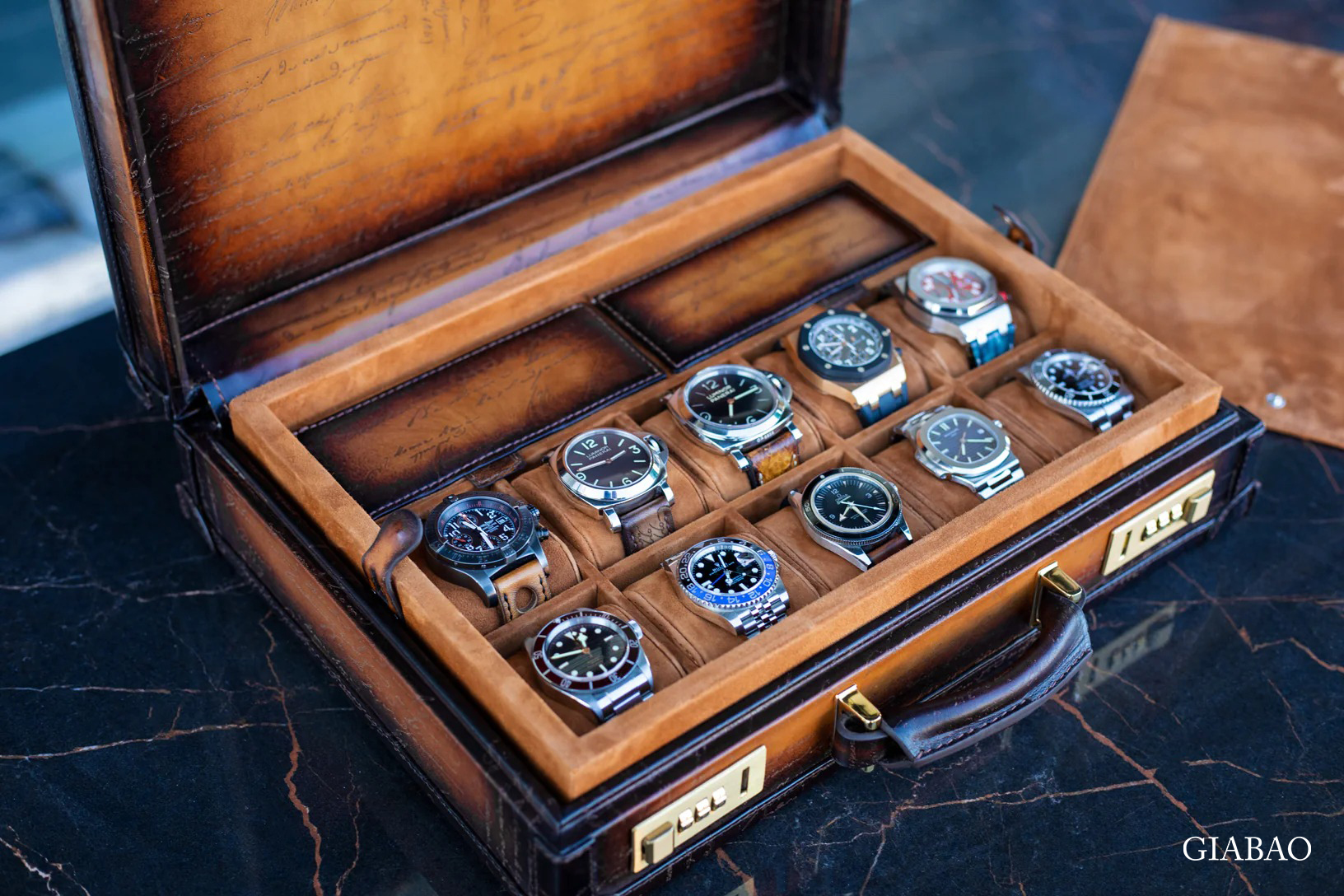 Hộp đựng đồng hồ Bosphorus Leather MASTER EDITION PARCHMENT PATINA