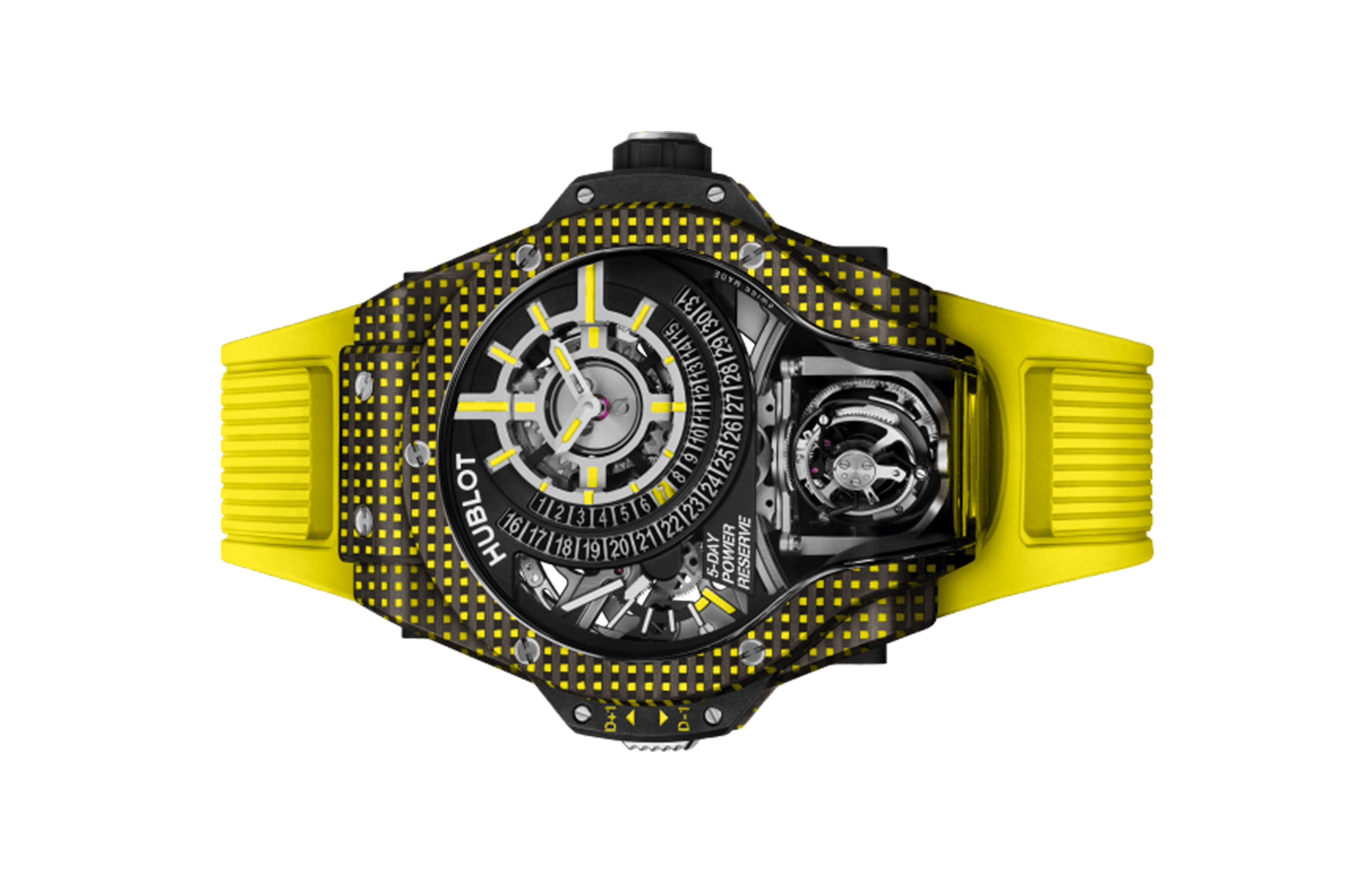 Đồng Hồ Hublot MP-09 Tourbillon Bi-Axis Yellow 3D Carbon 909.QDY.1120.RX