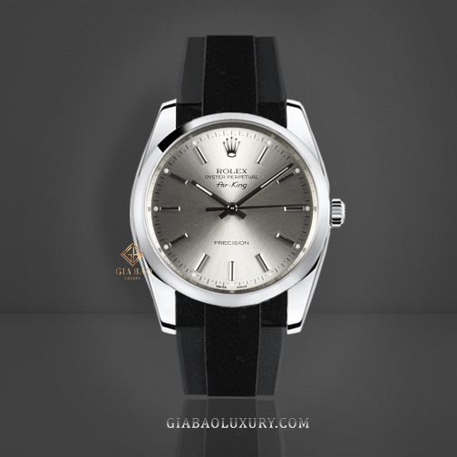 Dây Rubber B TUXEDO VELOUR - Classic Series cho Rolex Air-King 34mm