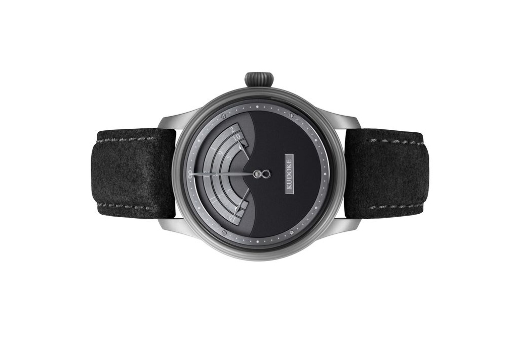 Đồng hồ đeo tay KUDOKE 3, máy lên dây cót tay cơ bản, mặt số Nocturne, vỏ thép không gỉ, size 39mm, dây da tổng hợp size M, hàng mới 100%