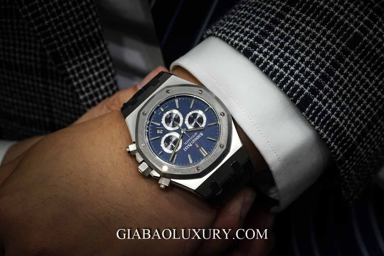 Đồng Hồ Audemars Piguet Royal Oak Chronograph Leo Messi Platinum