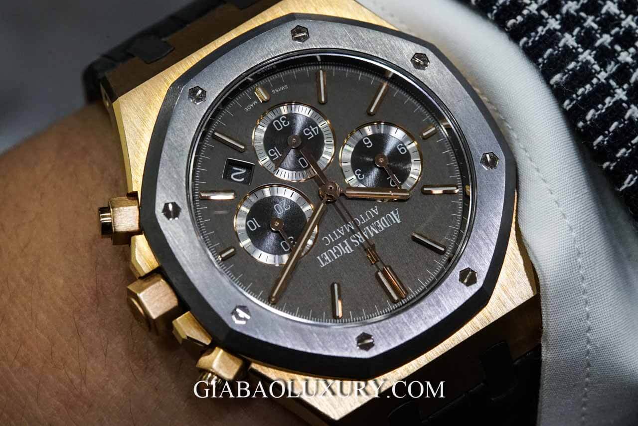 Đồng Hồ Audemars Piguet Royal Oak Chronograph Leo Messi Vàng Hồng