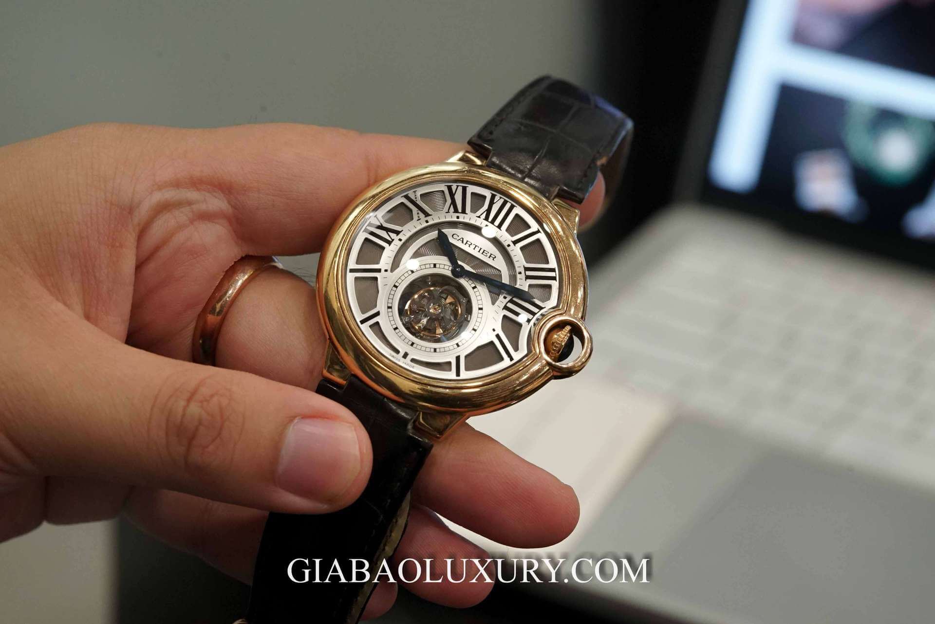 Đồng Hồ Cartier 3088 Ballon Bleu Flying Tourbillon