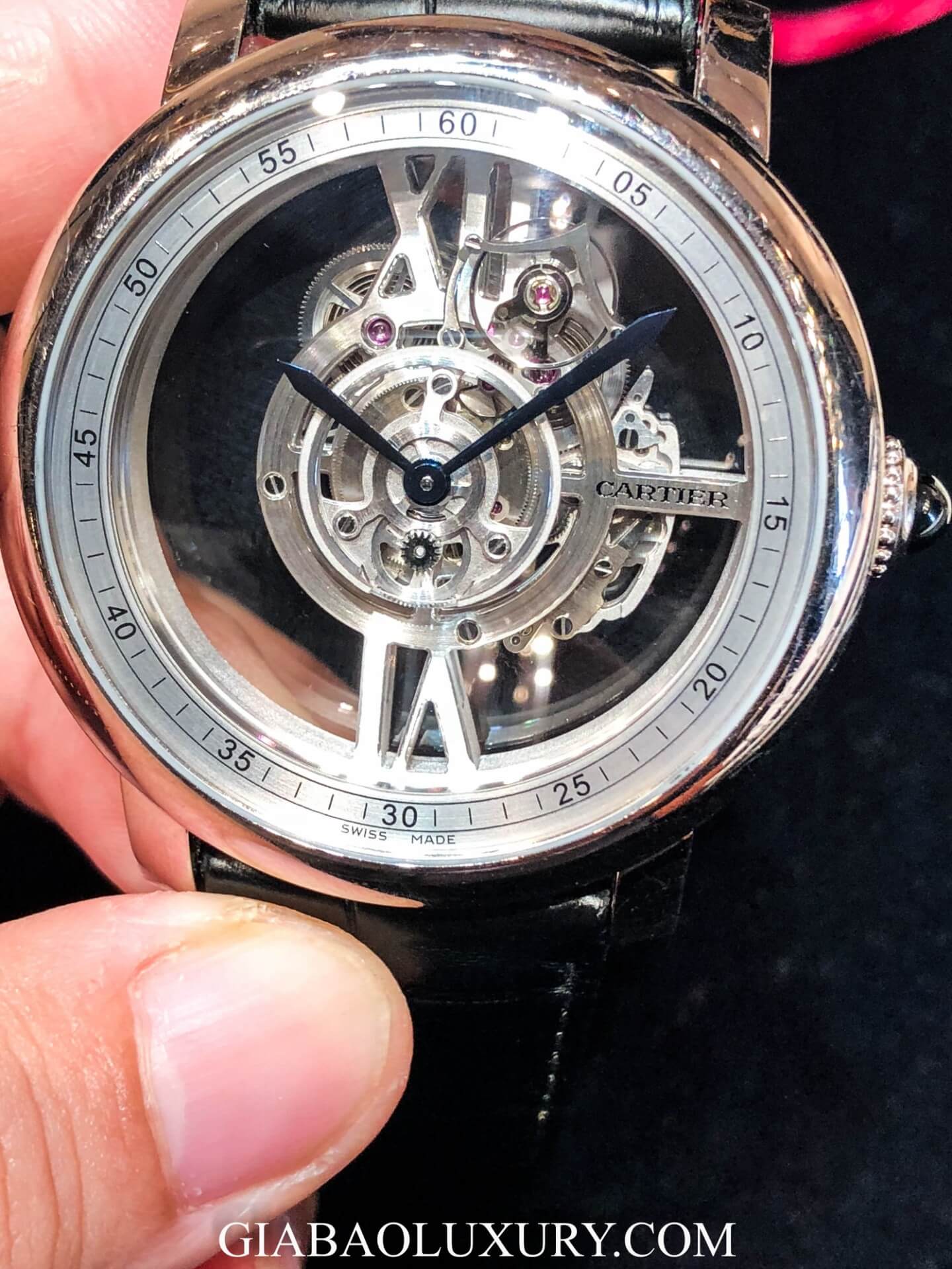 Đồng Hồ Cartier Rotonde Astrotourbillon Skeleton