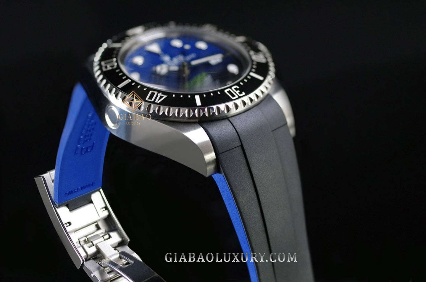 Dây Rubber B Glidelock Edition VulChromatic® cho Rolex Sea-Dweller DEEPSEA 126660