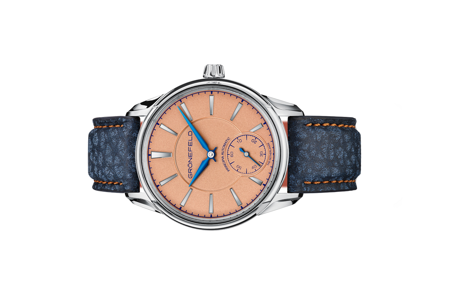 Đồng Hồ Grönefeld 1941 Principia Mặt Số Salmon