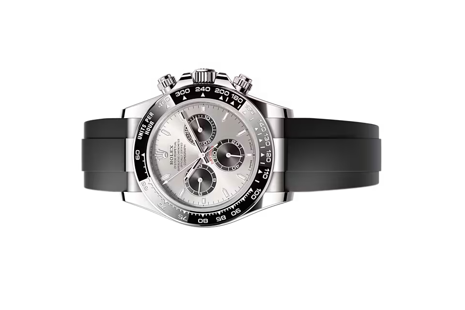 Đồng Hồ Rolex Cosmograph Daytona 126519LN Mặt Số Bạc Cọc Số Dạ Quang