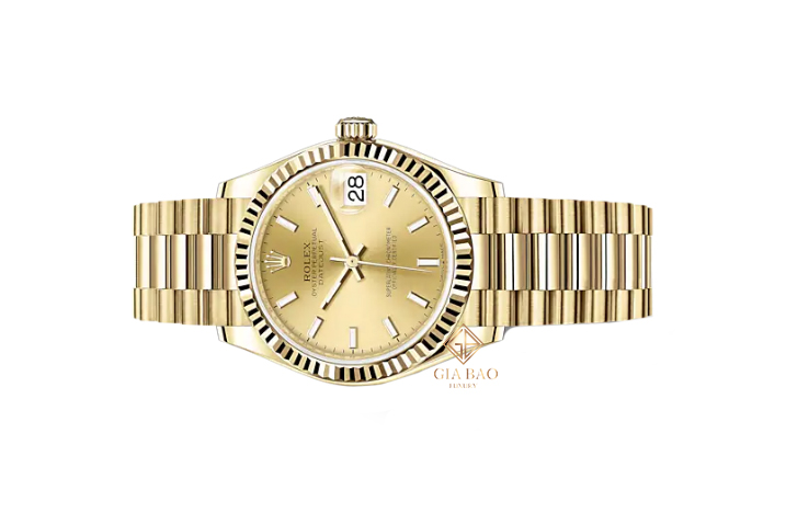 Đồng Hồ Rolex Datejust 278278 Mặt Số Vàng Champagne