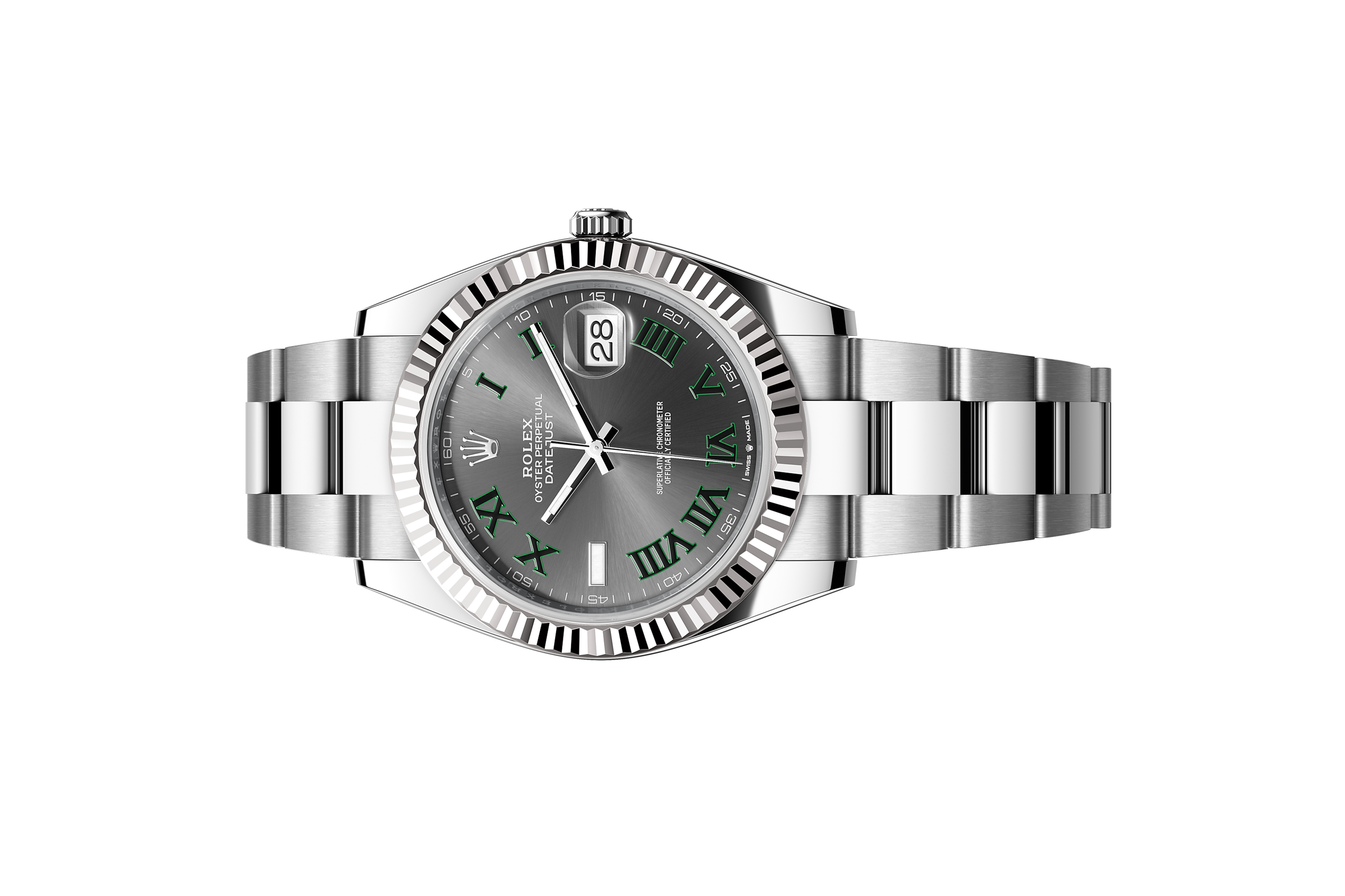 Đồng Hồ Rolex Datejust 41 126334 Mặt Số Wimbledon Dây Đeo Oyster (Like New)