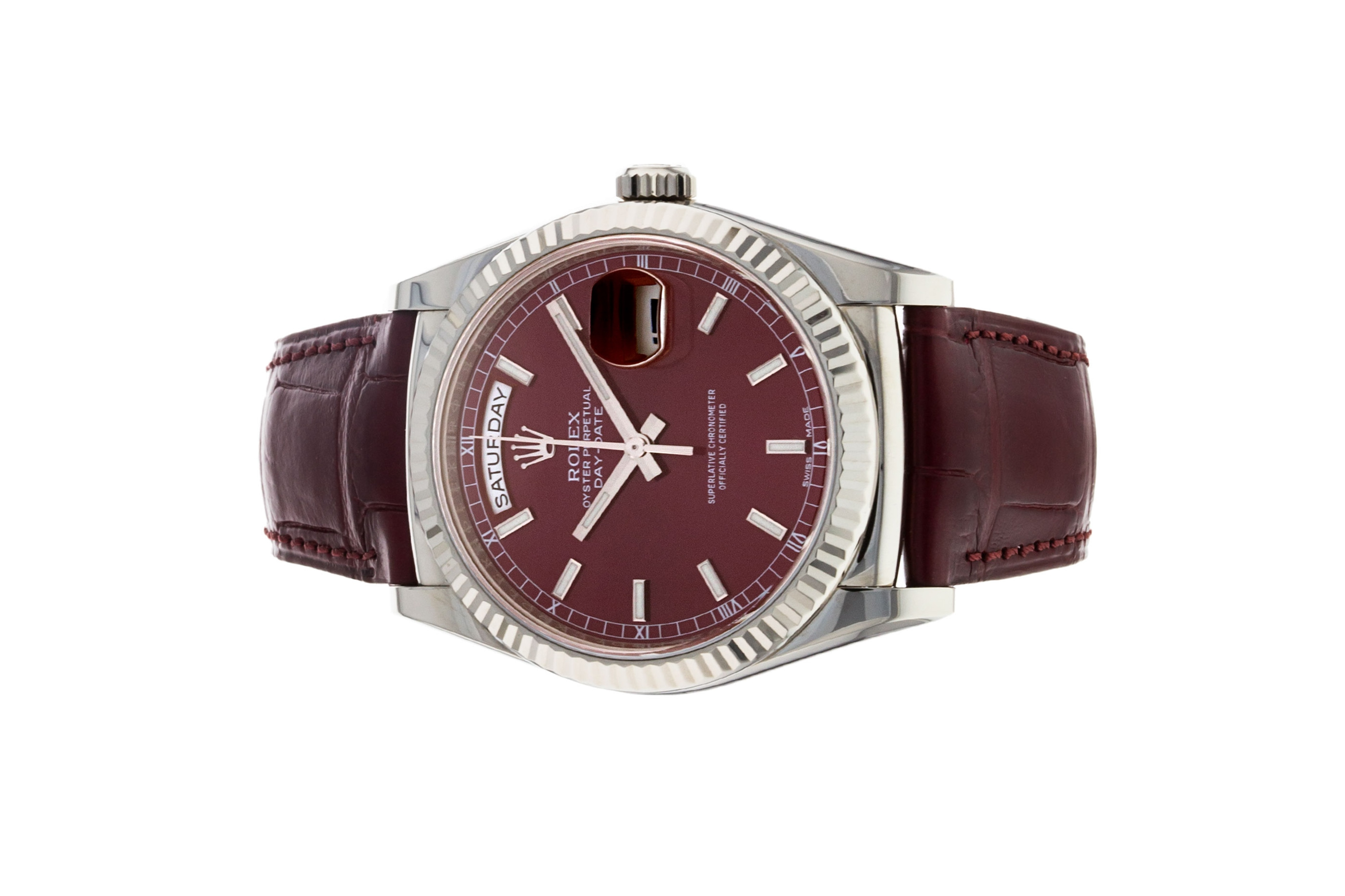 Đồng Hồ Rolex Day-Date 36 118139 Mặt Số Cherry