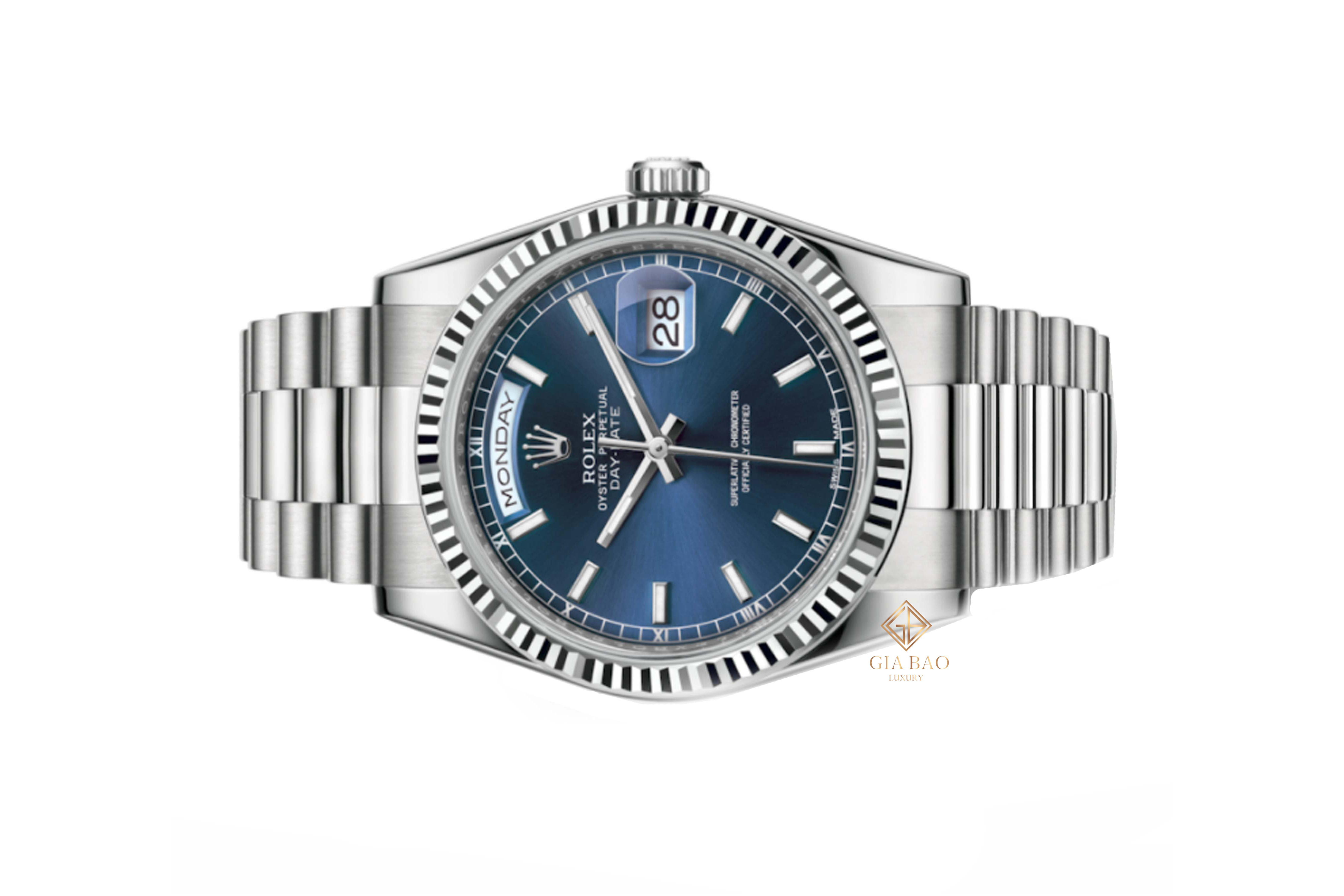 Đồng Hồ Rolex Day Date 36 118239 Mặt Số Xanh