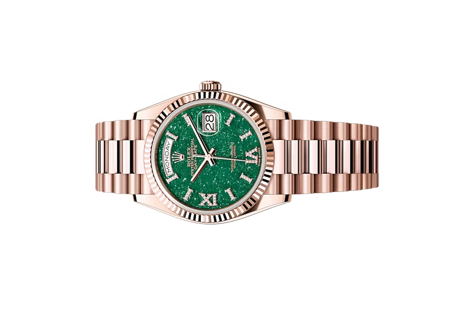 Đồng Hồ Rolex Day-Date 36 128235 Mặt Số Đá Aventurine