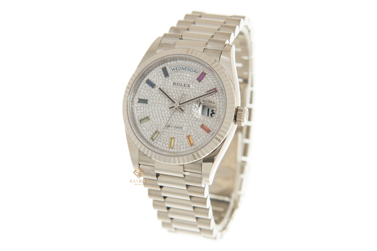 Đồng Hồ Rolex Day-Date 36 128239 Mặt Số Đính Kim Cương