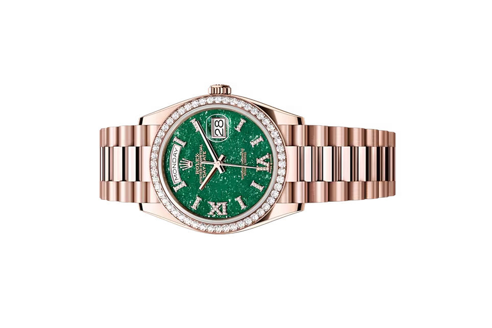 Đồng Hồ Rolex Day-Date 36 128345RBR Mặt Số Đá Aventurine