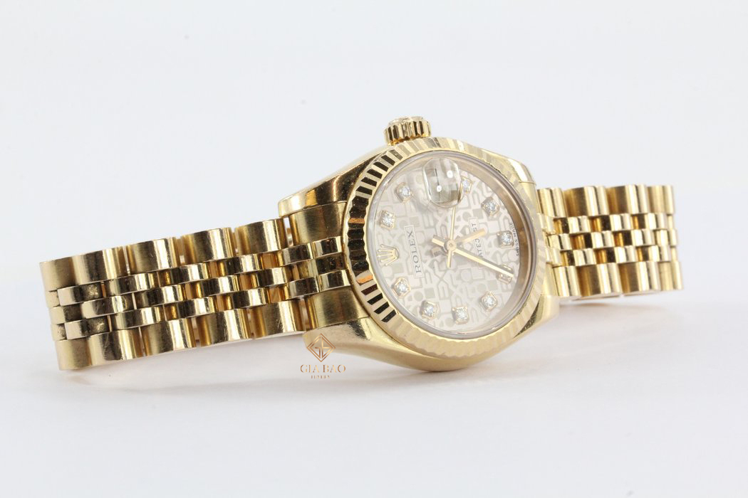 Đồng Hồ Rolex Lady Datejust 179175 Mặt Số Vi Tính Bạc