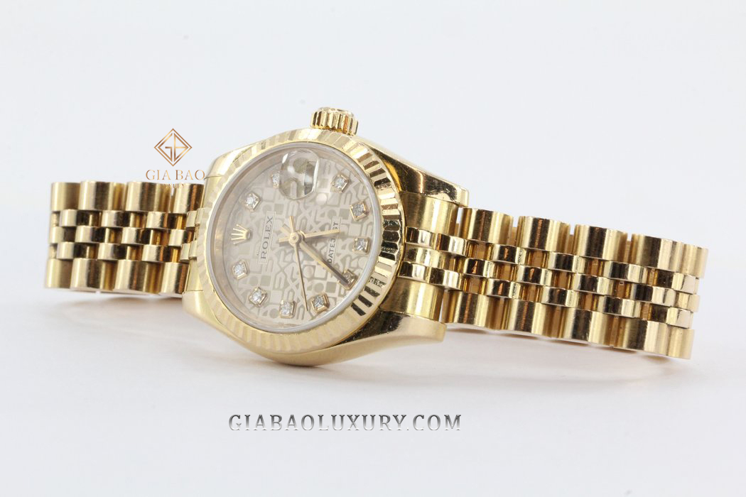 Đồng Hồ Rolex Lady Datejust 179175 Mặt Số Vi Tính Bạc