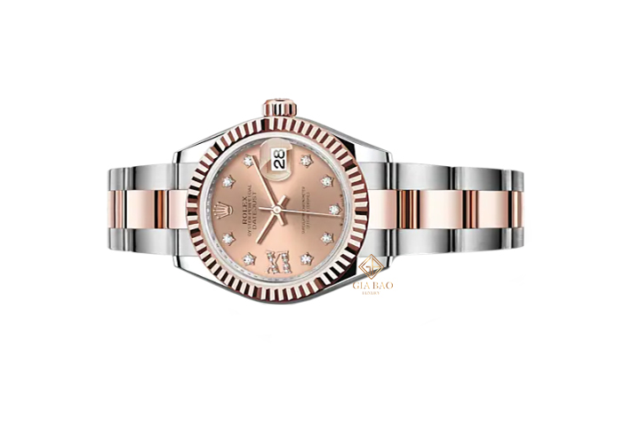 Đồng Hồ Rolex Lady-Datejust 279171 Mặt Số Hoa Hồng Cọc Số Sao Dây Đeo Oyster