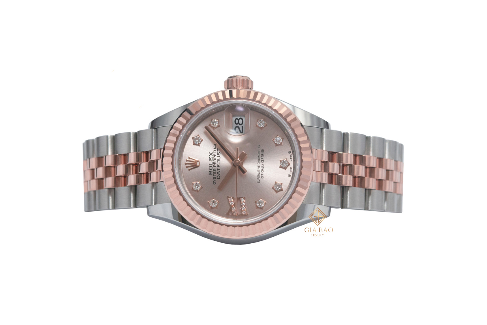 Đồng Hồ Rolex Lady-Datejust 279171 Mặt Số Sundust Cọc Số Sao Kim Cương