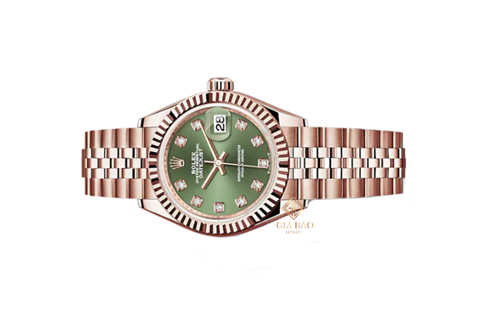 Đồng Hồ Rolex Lady-Datejust 279175 Mặt Số Xanh Oliu