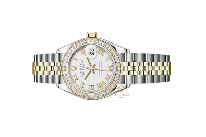 Đồng Hồ Rolex Lady-Datejust 28 279383RBR Mặt Số Trắng Cọc Số La Mã