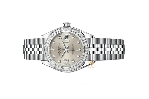 Đồng Hồ Rolex Lady Datejust 28 279384RBR Mặt Số Bạc Cọc Số Sao