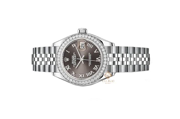 Đồng Hồ Rolex Lady Datejust 28 279384RBR Mặt Số Xám Cọc Số La Mã