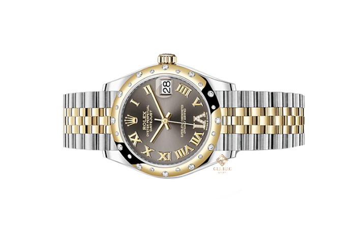 Đồng Hồ Rolex Lady Datejust 31 278343 Mặt Số Xám Cọc Số La Mã