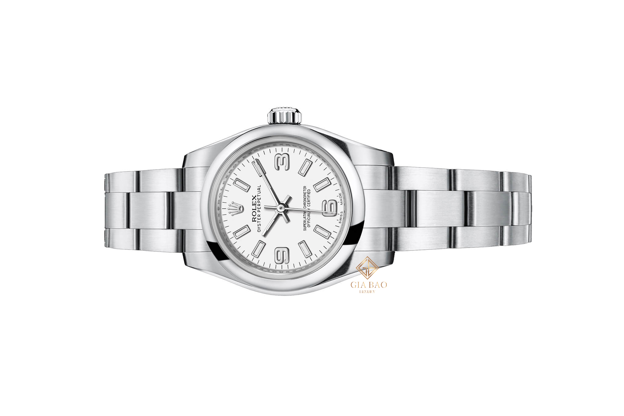 Đồng Hồ Rolex Oyster Perpetual 26 176200 Mặt Số Trắng