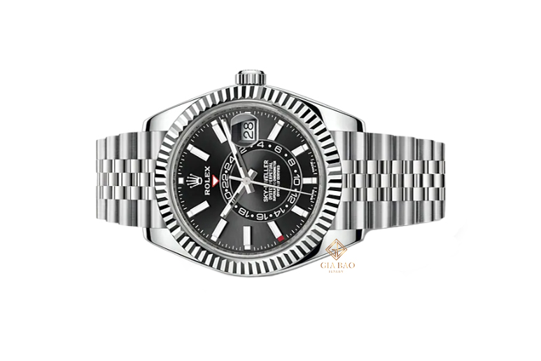 Đồng Hồ Rolex Sky Dweller 326934-0006 Mặt Số Đen dây Jubilee