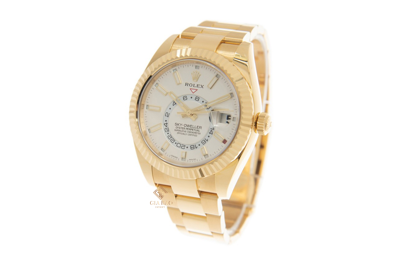 Đồng Hồ Rolex Sky Dweller 326938 Mặt Số Trắng