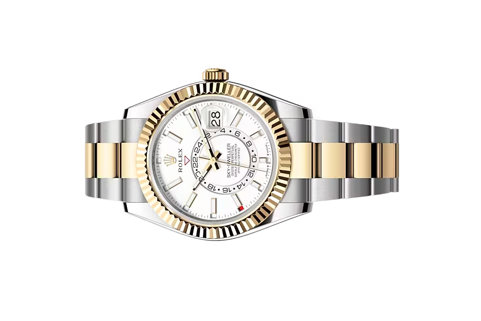 Đồng Hồ Rolex Sky Dweller 336933 Mặt Số Trắng Dây Đeo Oyster