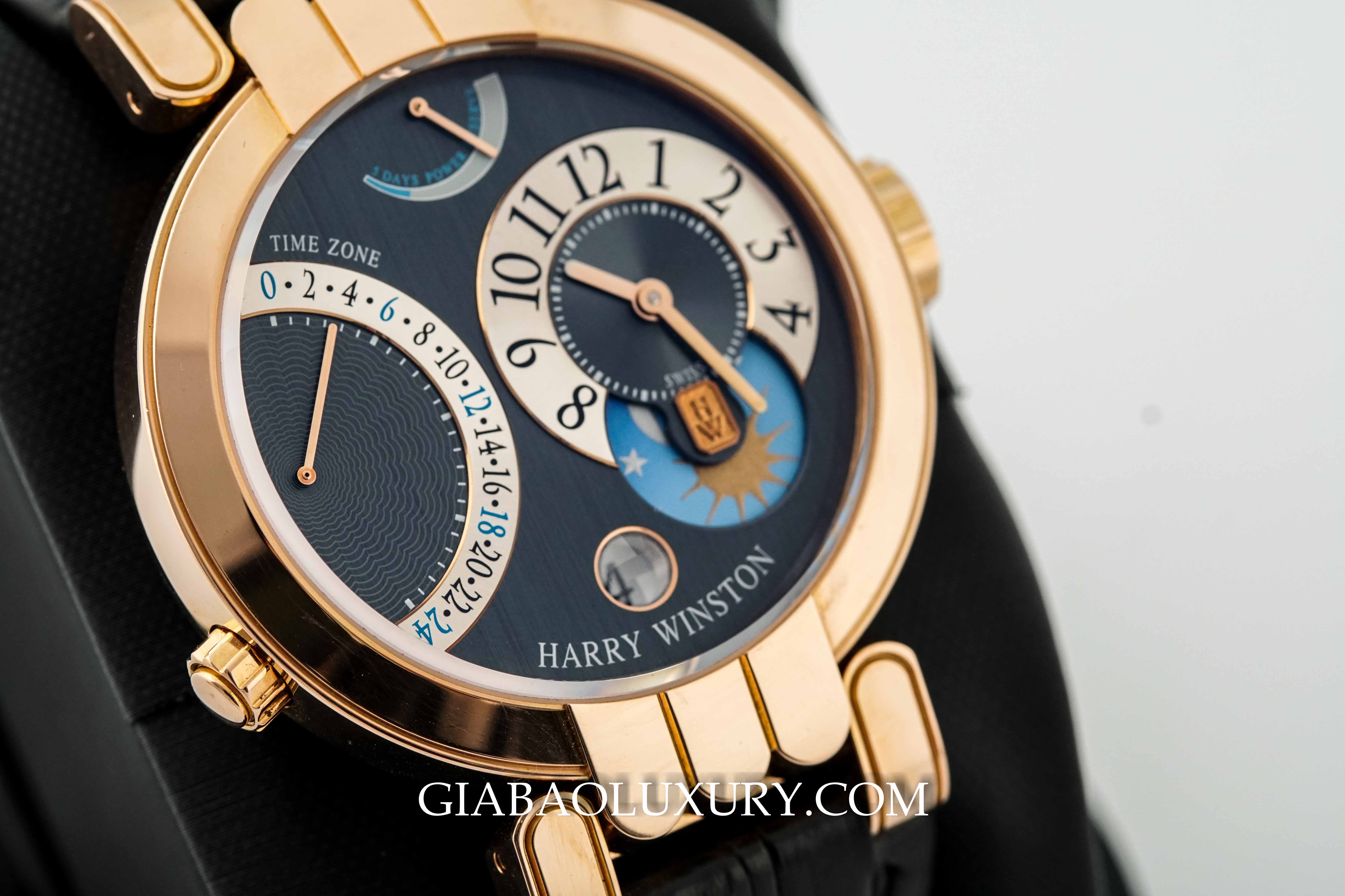 Đồng Hồ Harry Winston Premier Excenter Time Zone 200-MMTZ39R