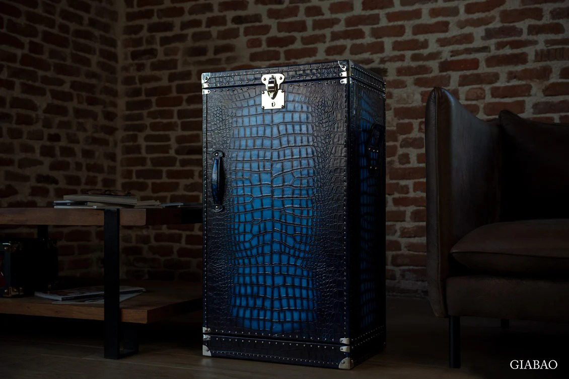 Hộp quay đồng hồ Bosphorus Trunk CP PATINA BLUE