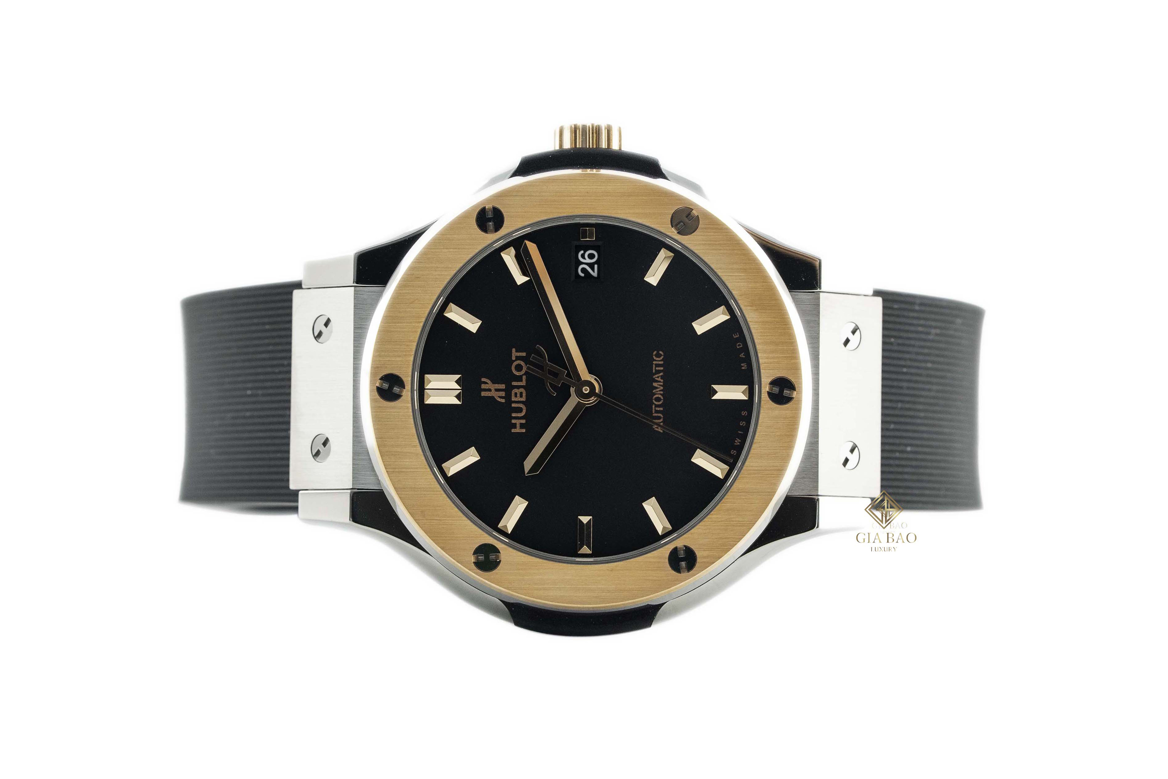 Đồng Hồ Hublot Classic Fusion 38mm Black Dial Black Rubber 565.NO.1181.RX