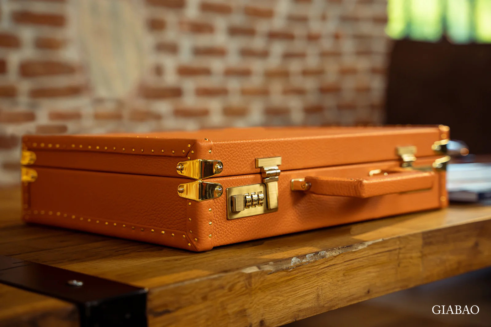 Hộp đựng đồng hồ Bosphorus Leather MASTER EDITION TOGO ORANGE