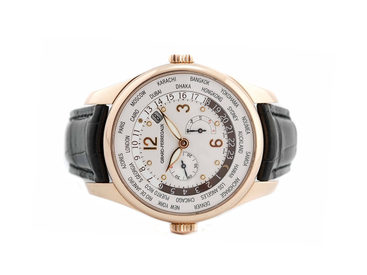 Đồng Hồ Girard Perregaux World Timer Vàng Hồng