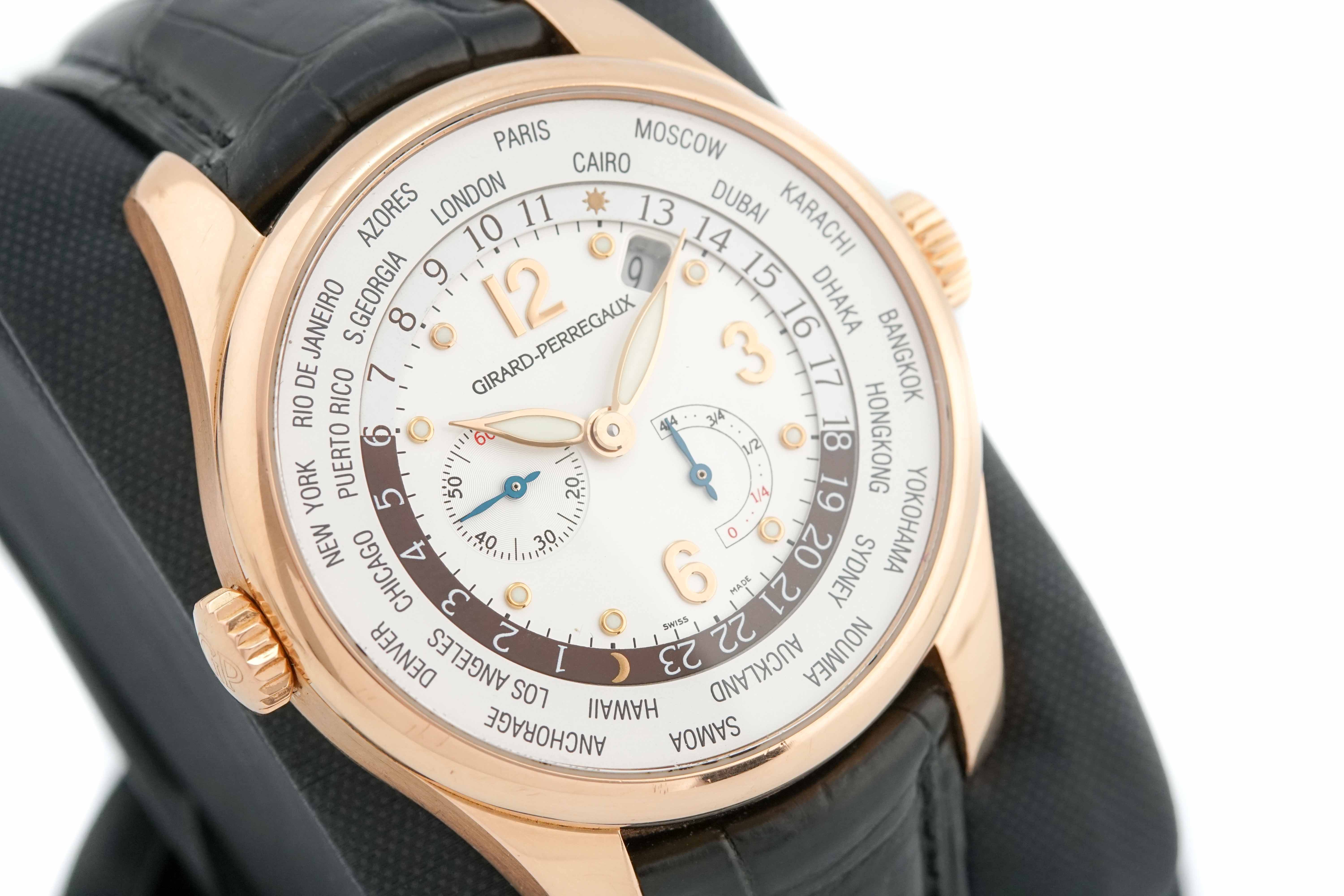 Đồng Hồ Girard Perregaux World Timer Vàng Hồng