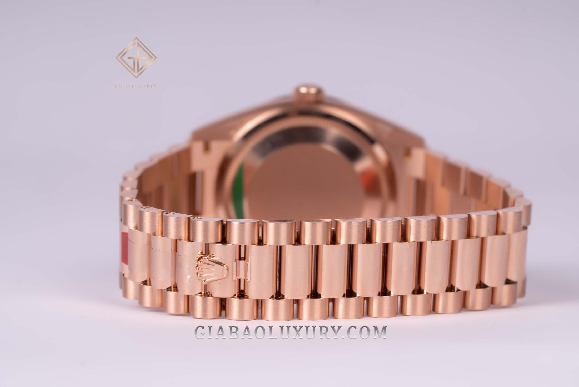 Đồng Hồ Rolex Day-Date 36 128345RBR Mặt Số Ombré Nâu