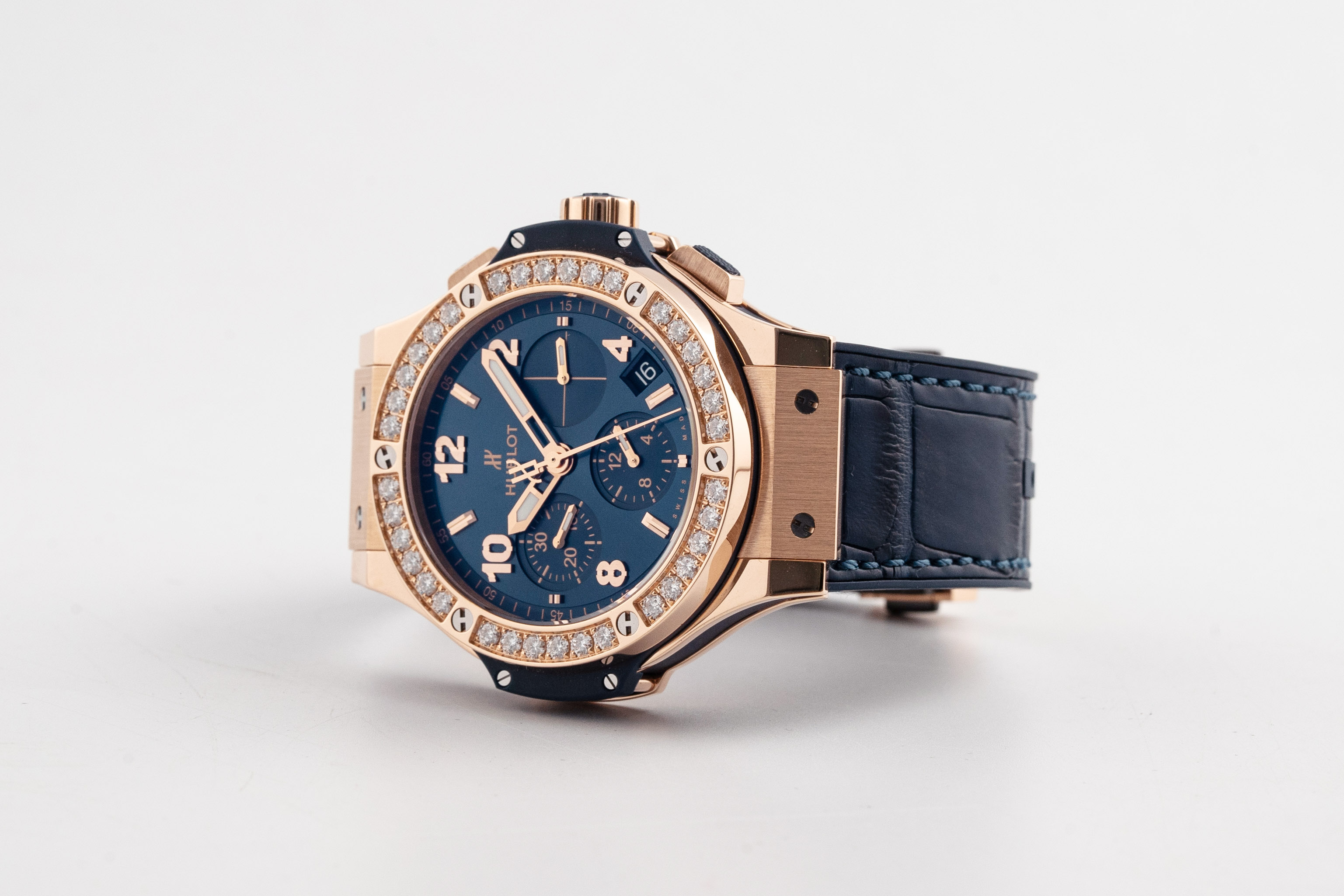 Đồng Hồ Hublot Big Bang Gold Blue Diamonds 41mm 341.PX.7180.LR.1204