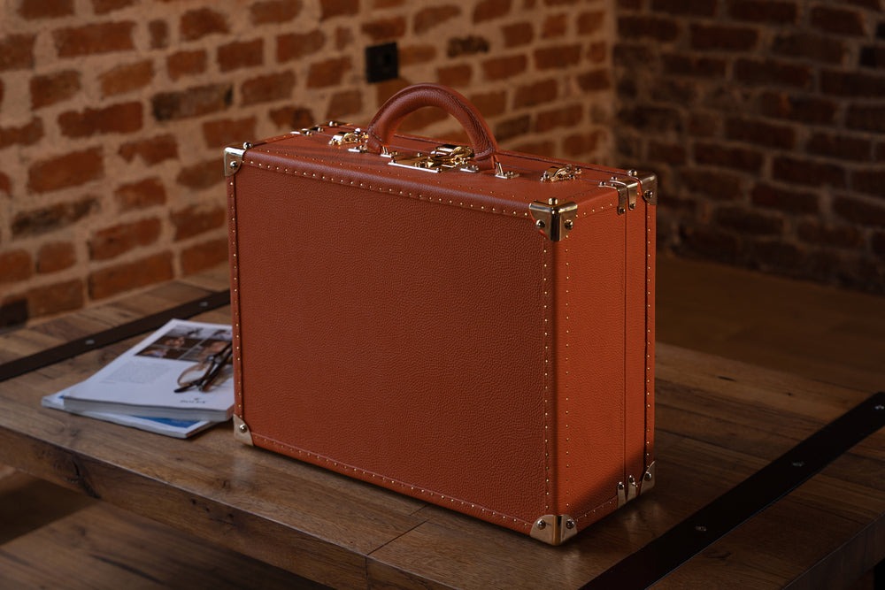 Hộp đựng đồng hồ Bosphorus Leather TOGO ORANGE 30 Ngăn