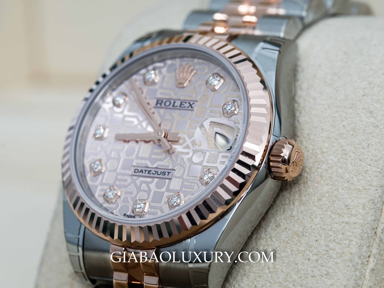 Đồng hồ Rolex Lady-Datejust 178271 Mặt Số Vi Tính Hồng