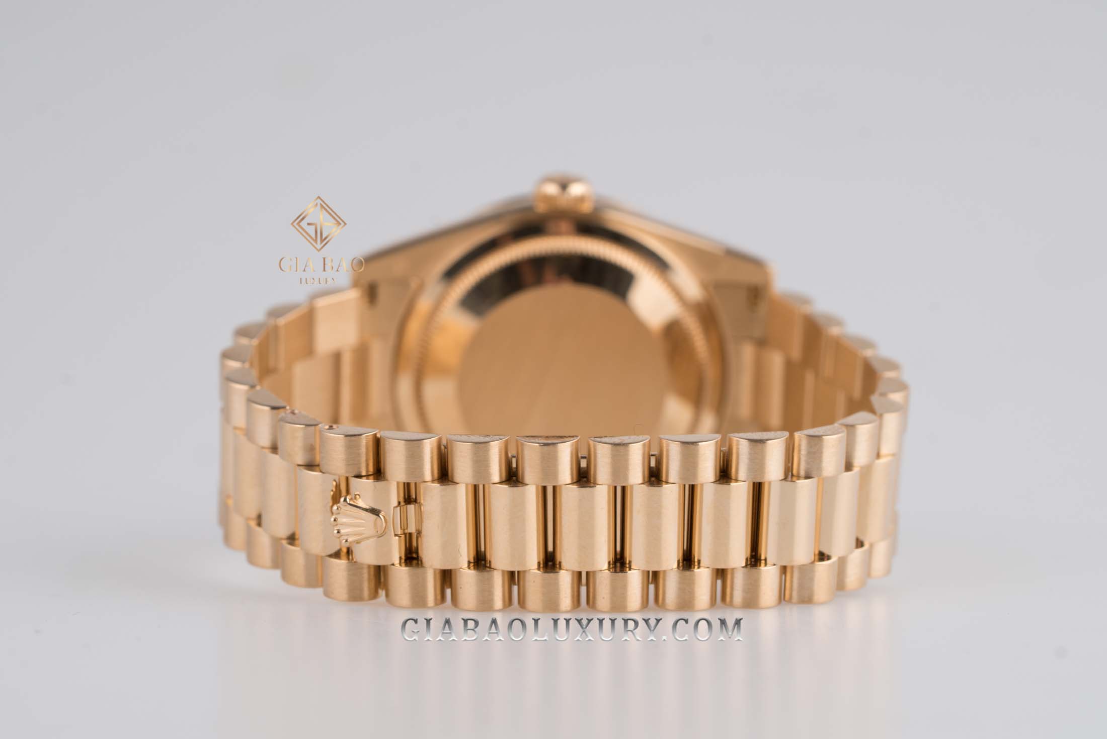 Đồng Hồ Rolex Day-Date 36 118348 Mặt Số Vi Tính Vàng Champagne